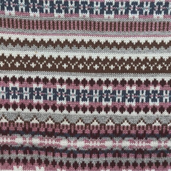 SUNDANCE Elise Fair Isle Sweater Dress Women’s X-Small Multicolored Long Sleeve - Picture 5 of 13